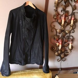 J U L I U S  multi-zip black dnm jacket sz4 ss’15